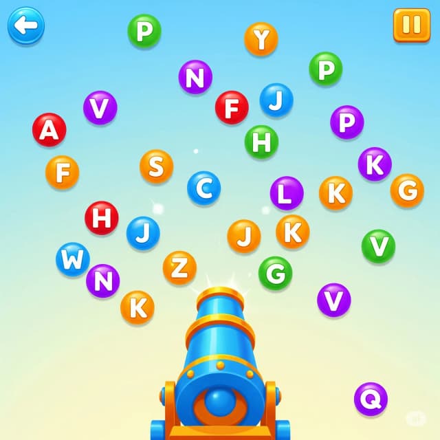 Typing Bubble Shooter Game